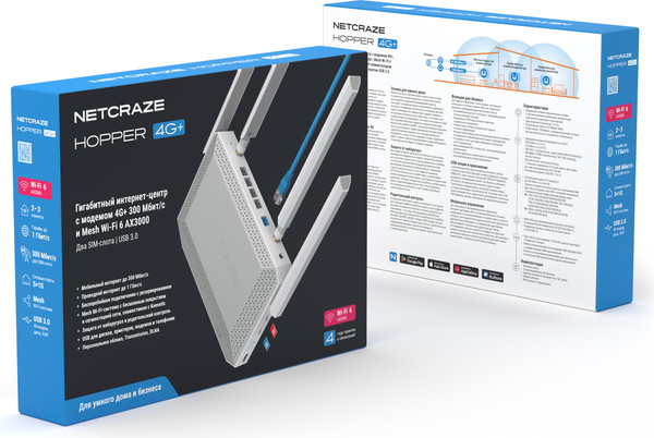 Беспроводной маршрутизатор Keenetic Netcraze Hopper 4G+ NC-2312