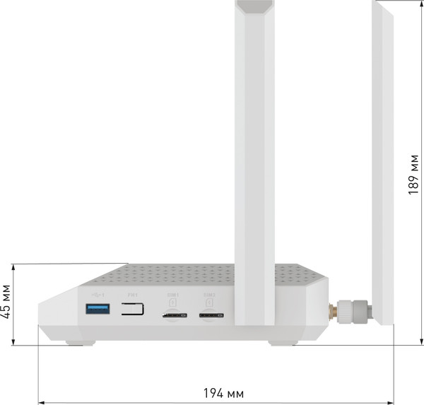 Беспроводной маршрутизатор Keenetic Netcraze Hopper 4G+ NC-2312