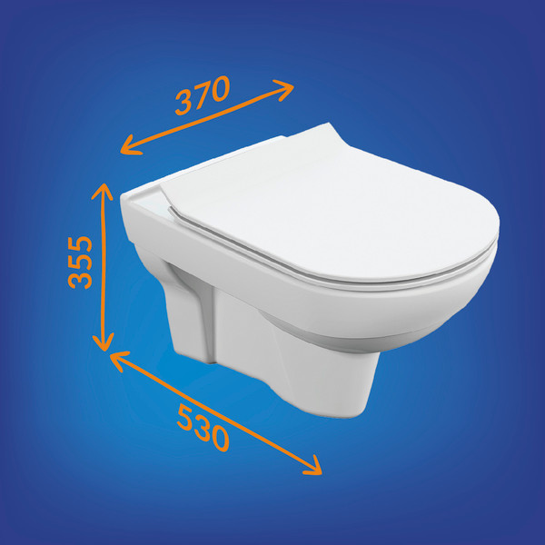 Унитаз подвесной с инсталляцией Cersanit City DPL EO Slim + Aqua 40 Smart M / 69331