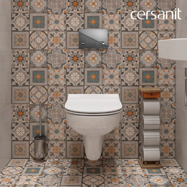 Унитаз подвесной с инсталляцией Cersanit City DPL EO Slim + Aqua 40 Smart M / 69331