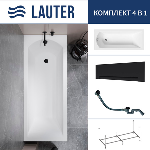 Ванна акриловая Lauter Amelia 150 / 21204050 - фото