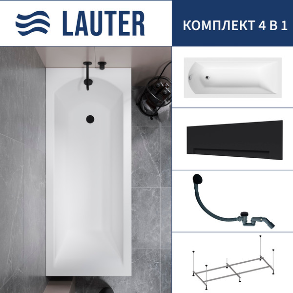 Ванна акриловая Lauter Amelia 150 / 21204050 - фото