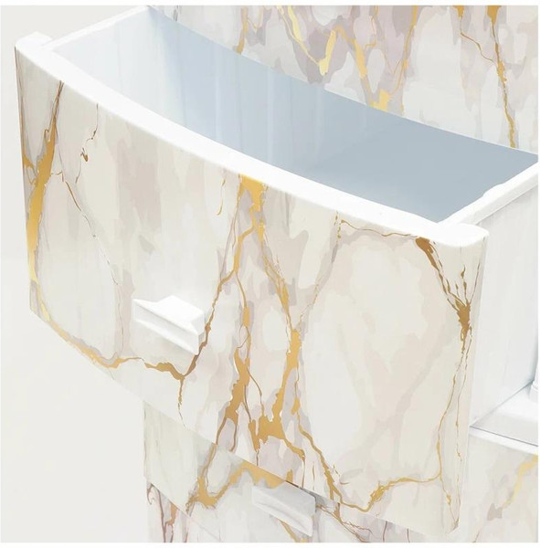 Комод пластиковый Русспласт Декор Белый мрамор / РП-451