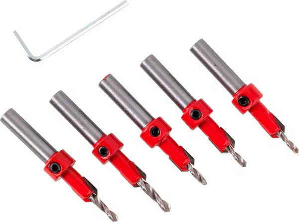 Набор сверл Vira HSS с зенкером 8мм карбид вольфрама WC / 552052 - фото