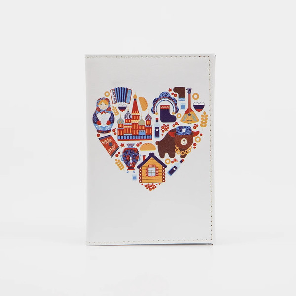 Обложка на паспорт Poshete Символы РФ / 681-OP2299006-CLR - фото