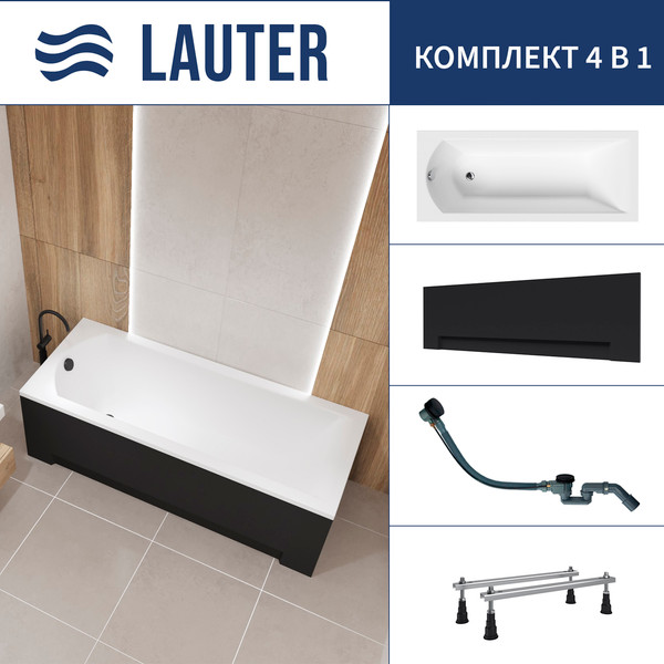 Ванна акриловая Lauter Amelia 170 / 21204070 - фото