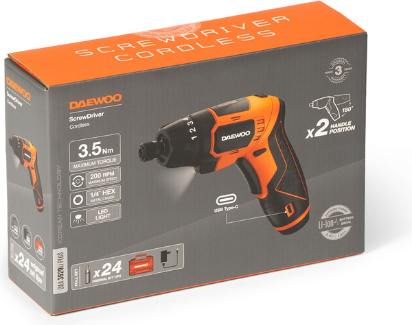 Электроотвертка Daewoo Power DAA 3620Li Plus