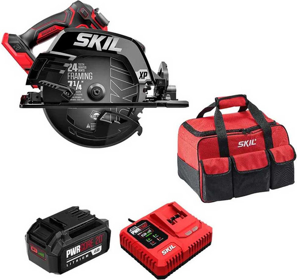 Дисковая пила Skil CR5440 + ЗУ 150W + Сумка / 9-0-003  - фото