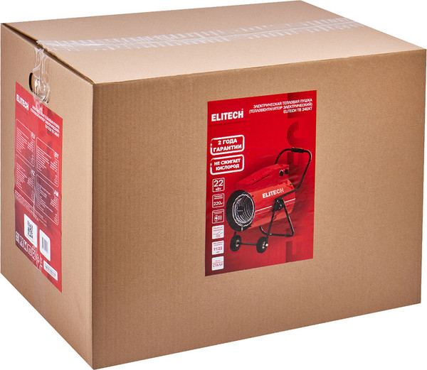 Тепловая пушка электрическая Elitech ТВ 24ЕКТ / 190736