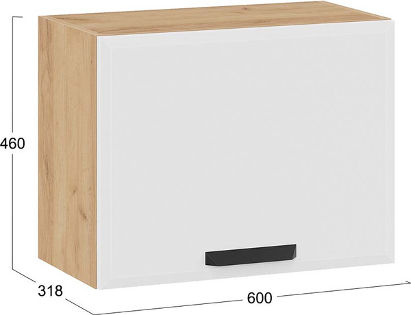 Шкаф навесной для кухни ТриЯ Тиана 1ВВ6Г с одной откидной дверью