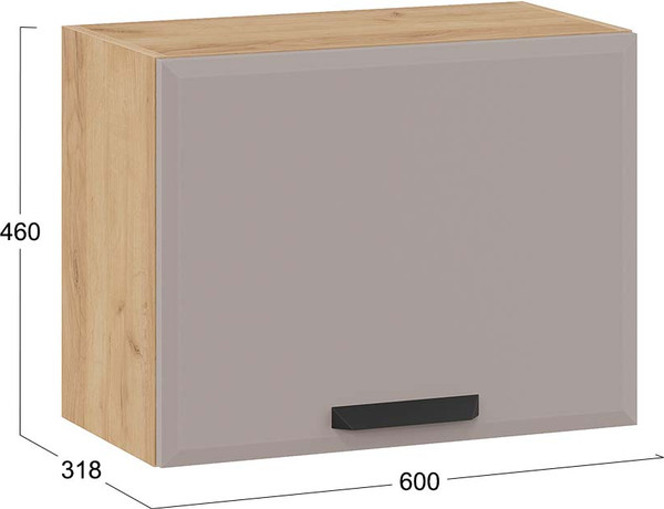 Шкаф навесной для кухни ТриЯ Тиана 1ВВ6Г с одной откидной дверью