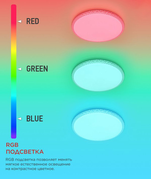 Потолочный светильник INhome Comfort Mystery-RGB / 4690612058900