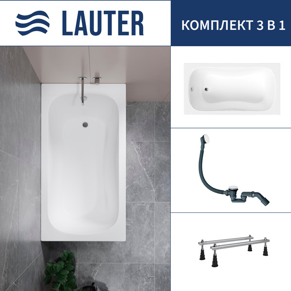 Ванна акриловая Lauter Sophia 130 / 21205130 - фото