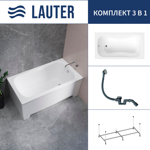 Ванна акриловая Lauter Sophia 130 / 21205130 - фото