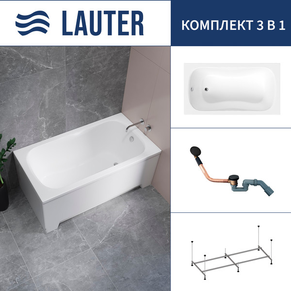 Ванна акриловая Lauter Sophia 130 / 21205130 - фото
