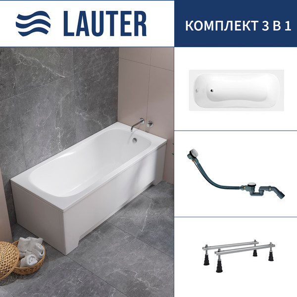 Ванна акриловая Lauter Sophia 140 / 21205140 - фото