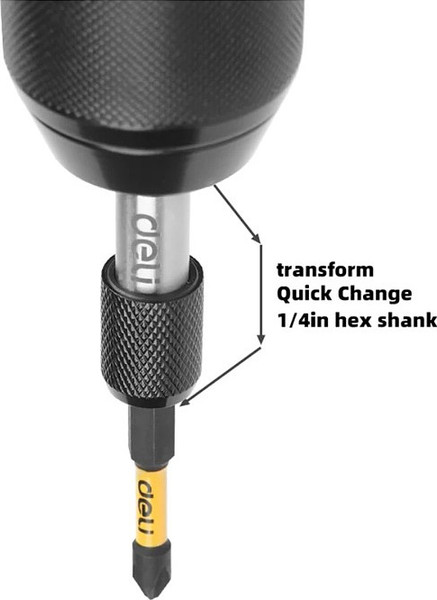 Держатель бит Deli EDL107401