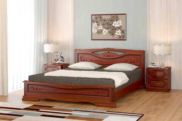 Двуспальная кровать Bravo Мебель Елена-3 160х200