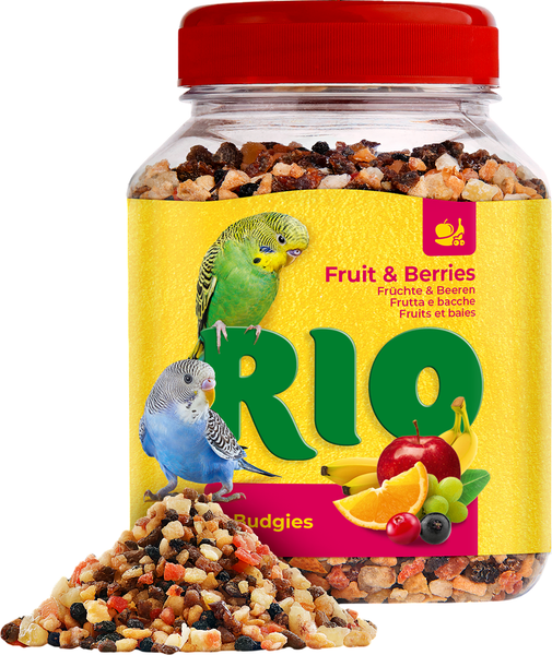 Лакомство для птиц Mealberry RIO Фруктово-ягодная смесь для волнистых попугайчиков - фото
