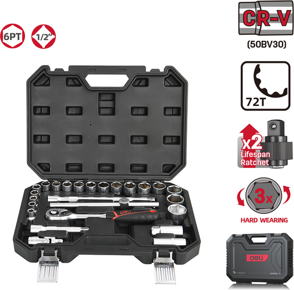 Универсальный набор инструментов Deli EDQ43025