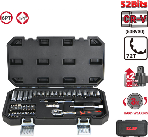 Универсальный набор инструментов Deli EDQ41043