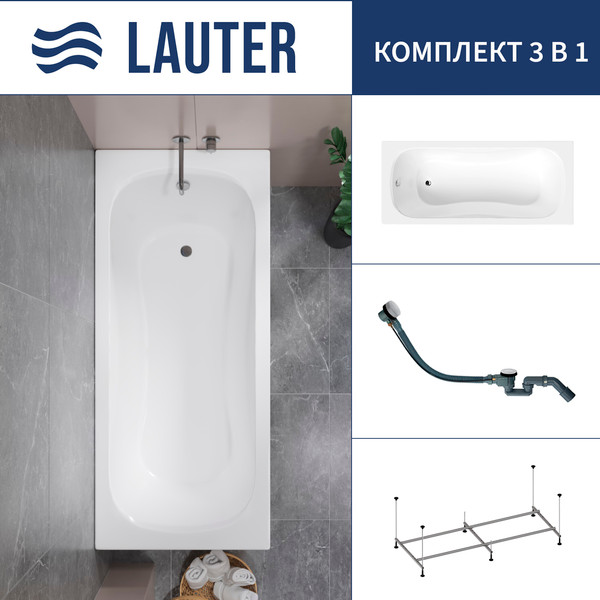 Ванна акриловая Lauter Sophia 150 / 21205150 - фото