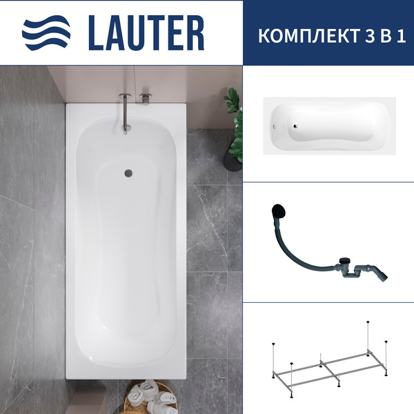 Ванна акриловая Lauter Sophia 150 / 21205150 - фото