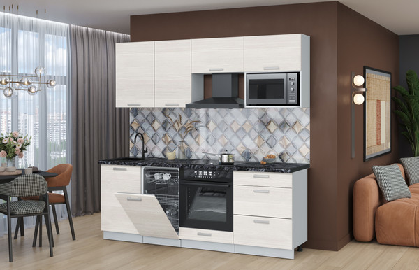 Кухонный гарнитур Интерлиния Мила Лайт 2.15-ПМ4 