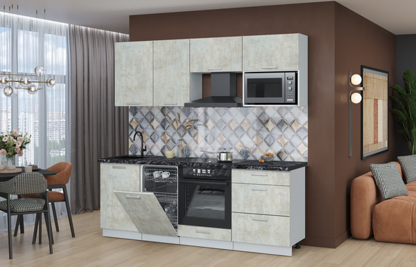 Кухонный гарнитур Интерлиния Мила Лайт 2.15-ПМ4 