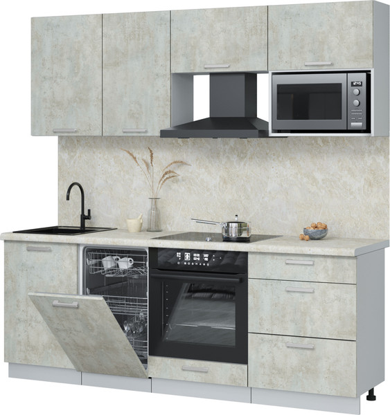 Кухонный гарнитур Интерлиния Мила Лайт 2.15-ПМ4  - фото