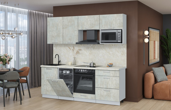 Кухонный гарнитур Интерлиния Мила Лайт 2.15-ПМ4 