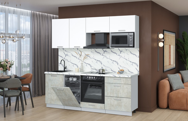 Кухонный гарнитур Интерлиния Мила Лайт 2.15-ПМ4 