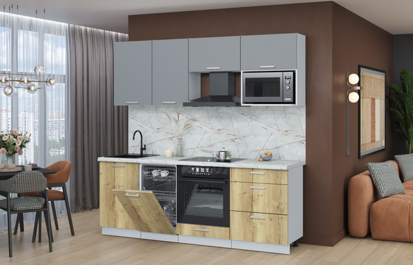 Кухонный гарнитур Интерлиния Мила Лайт 2.15-ПМ4 