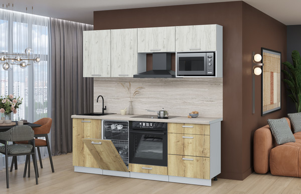 Кухонный гарнитур Интерлиния Мила Лайт 2.15-ПМ4 