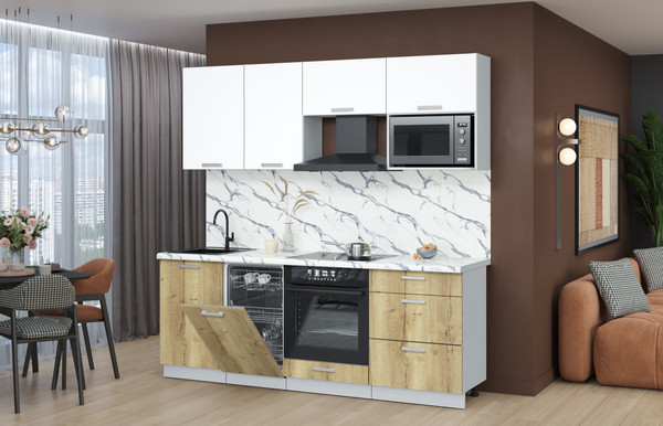 Кухонный гарнитур Интерлиния Мила Лайт 2.15-ПМ4 