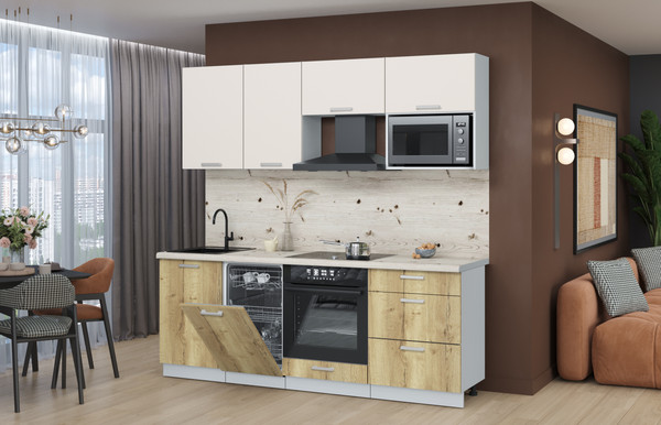 Кухонный гарнитур Интерлиния Мила Лайт 2.15-ПМ4 