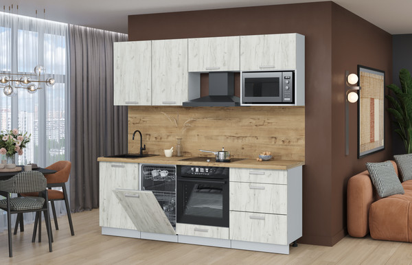 Кухонный гарнитур Интерлиния Мила Лайт 2.15-ПМ4