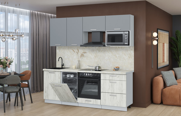 Кухонный гарнитур Интерлиния Мила Лайт 2.15-ПМ4 