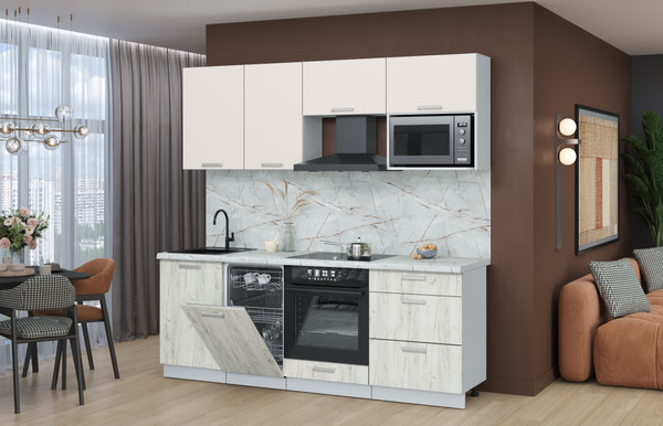 Кухонный гарнитур Интерлиния Мила Лайт 2.15-ПМ4 