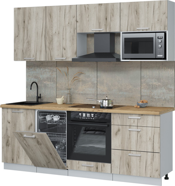 Кухонный гарнитур Интерлиния Мила Лайт 2.15-ПМ4  - фото