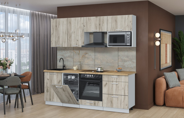 Кухонный гарнитур Интерлиния Мила Лайт 2.15-ПМ4 