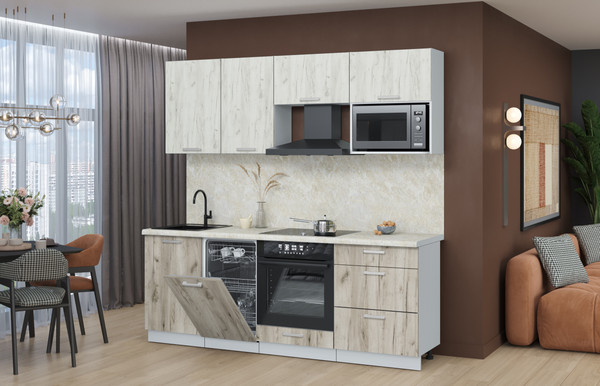 Кухонный гарнитур Интерлиния Мила Лайт 2.15-ПМ4 