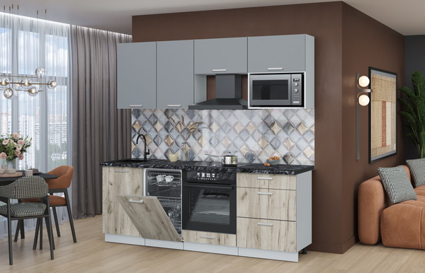 Кухонный гарнитур Интерлиния Мила Лайт 2.15-ПМ4 