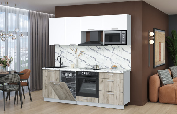 Кухонный гарнитур Интерлиния Мила Лайт 2.15-ПМ4 