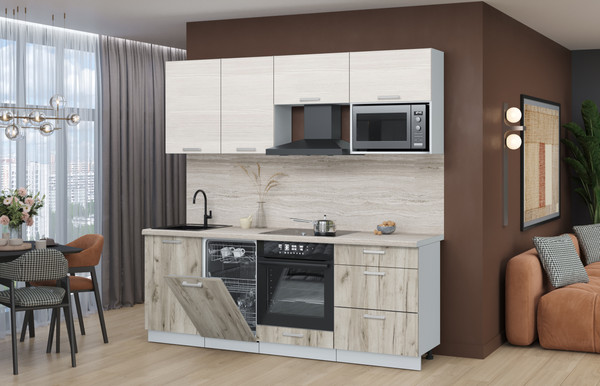 Кухонный гарнитур Интерлиния Мила Лайт 2.15-ПМ4 