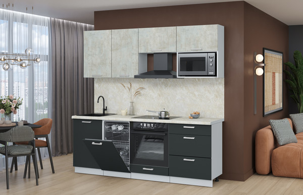 Кухонный гарнитур Интерлиния Мила Лайт 2.15-ПМ4 