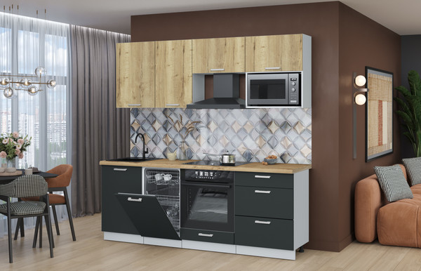 Кухонный гарнитур Интерлиния Мила Лайт 2.15-ПМ4 