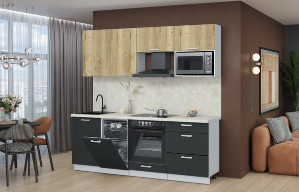 Кухонный гарнитур Интерлиния Мила Лайт 2.15-ПМ4 