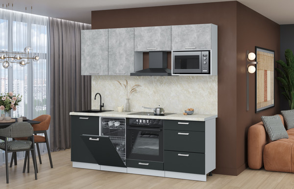 Кухонный гарнитур Интерлиния Мила Лайт 2.15-ПМ4 