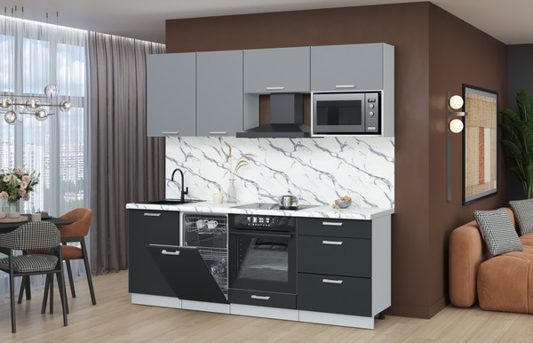 Кухонный гарнитур Интерлиния Мила Лайт 2.15-ПМ4 